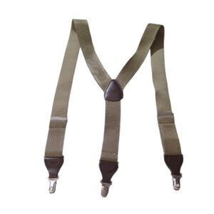 Men's Classic Olive Green Suspenders
